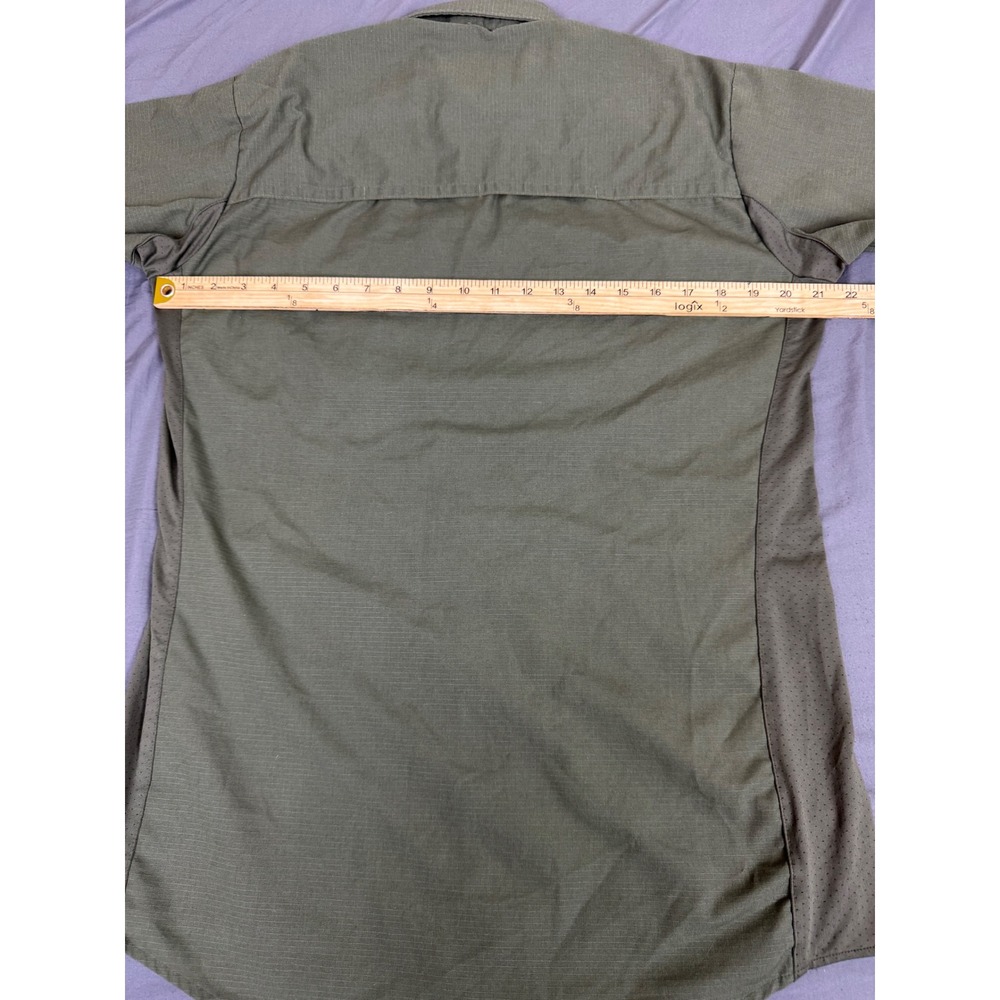Vertx Mens Tactical Ripstop Short Sleeve Shirt Olive Green Vented Large‎ - Picture 3 of 15